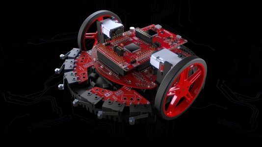 New Texas Instruments solderless robotics kit for universities.